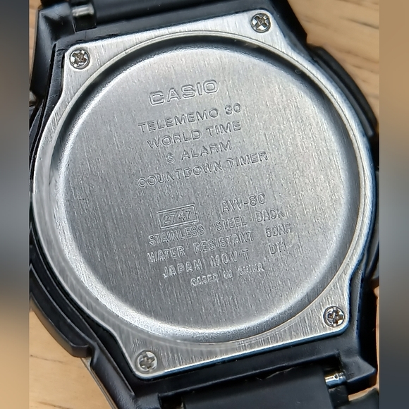 X Vintage 2015 Casio Men's Illuminator Telememo 30 watch 40mm - Picture 8 of 9